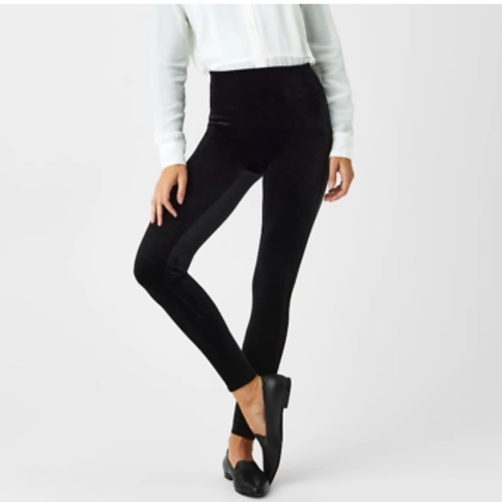 SPANX | Black Velvet Leggings 2070 size 3XL no flaws
